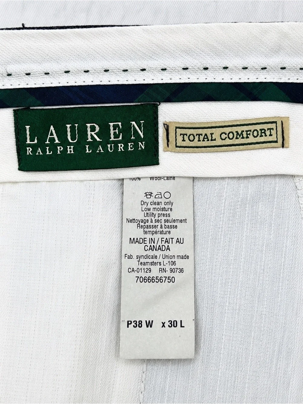 Ralph Lauren Mens 2 Pc Gray Pinstripe Wool Suit 42R 38W Pleated Cuffed Trousers